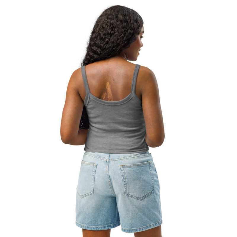 Women’s "Half-skull dartboard" micro-rib tank top - Image 9