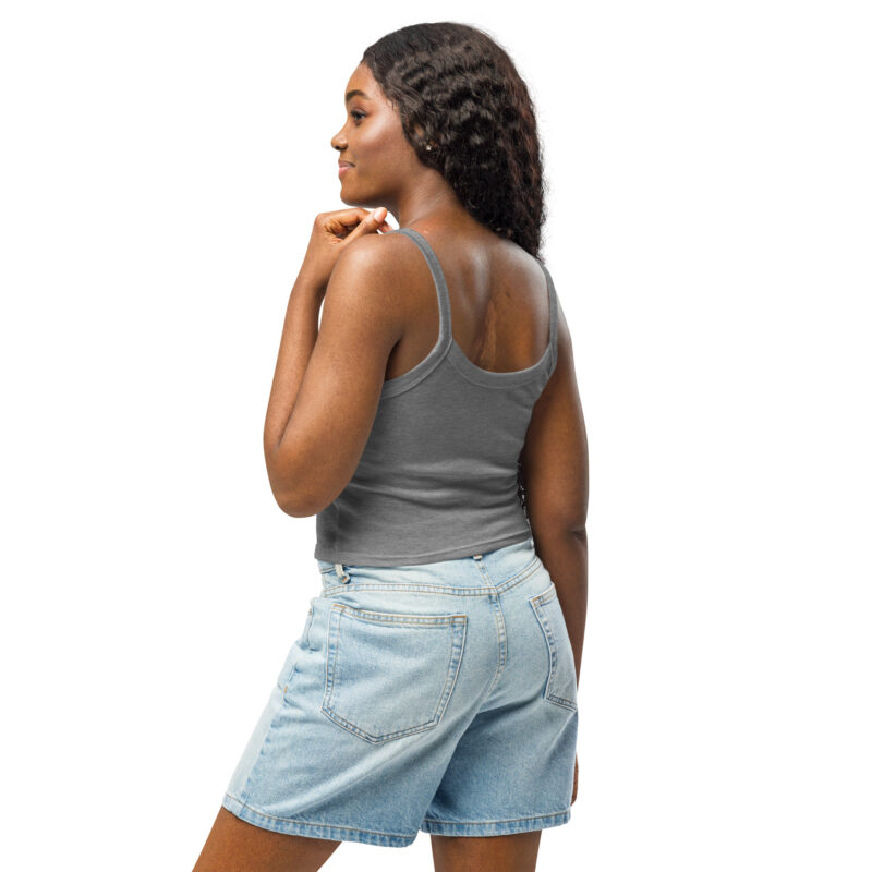 Women’s "Half-skull dartboard" micro-rib tank top - Image 11