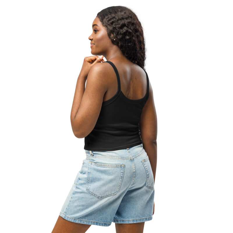 Women’s "Half-skull dartboard" micro-rib tank top - Image 3