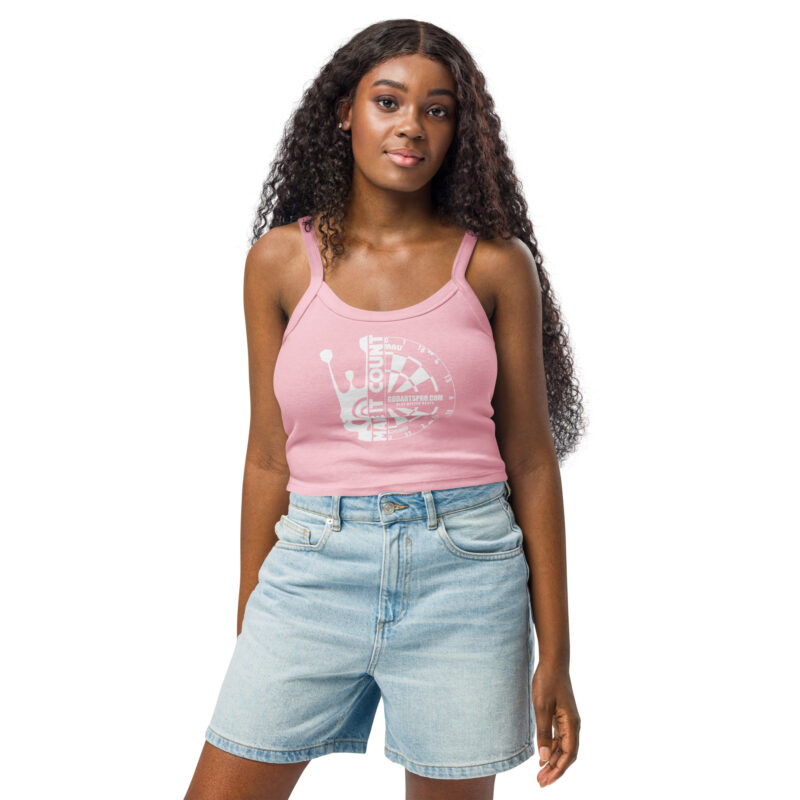 Women’s "Half-skull dartboard" micro-rib tank top - Image 18